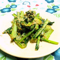 シャンプーハット's cooksnap of when they made 小松菜のめんつゆゴマ炒め.