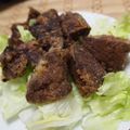 saki1010's cooksnap of when they made 豚レバーで貧血をぶっ飛ばせ！！！.