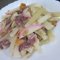 こずっぺ's cooksnap of when they made ★あと1品！ちくわと大根のオイマヨ炒め★.