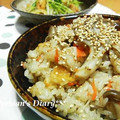 ＊ぺるしゃん＊'s cooksnap of when they made きのこたっぷり炊き込みごはん.