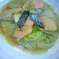 ｔｋｈｓｕ's cooksnap of when they made 鮭と白菜でオイスター煮.
