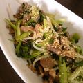 おりめってぃ's cooksnap of when they made 牛肉とターツァイのナムル.