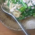 ユミーボンヤリスキー's cooksnap of when they made 鶏ひき肉と菜の花の軽いクリームパスタ.