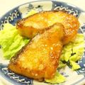 モモキト's cooksnap of when they made ふんわり♪サーモンのニンニク風照り焼き.