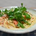 マルタンガール's cooksnap of when they made マスカルポーネとスモークサーモンのパスタ.