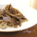 矢切のねぎちゃん's cooksnap of when they made 歯ごたえ楽しい♫舞茸とれんこんのきんぴら.