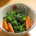 もんしゅしゅ's cooksnap of when they made 菜の花のおひたしからし味噌添え.
