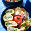 えまっちママ's cooksnap of when they made お弁当に✿彩り素敵なカニカマ卵焼き✿.