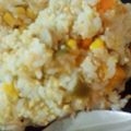 あまぐりぐり's cooksnap of when they made 炊飯器でピラフ風コーンライス.