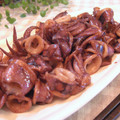 Drako's cooksnap of when they made いかとにんにくマヨネーズ炒め.