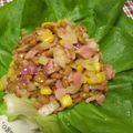ｍａｏ：）'s cooksnap of when they made 簡単おつまみ＊納豆のサラダ菜包み.