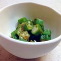 Yazzuu's cooksnap of when they made オクラの昆布茶柚子胡椒和え.