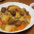 cafe-cafe's cooksnap of when they made ★白菜と肉団子の甘酢炒め★.