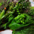 marisalu's cooksnap of when they made 初めての菜の花！激ウマからし和え.