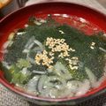 ＊TKC＊'s cooksnap of when they made 焼肉屋さんのワカメスープ♪.
