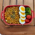 tetu＆natu's cooksnap of when they made ドライカレー弁当♡.