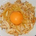 まと～ね's cooksnap of when they made ささみとキャベツのコチュたま丼.