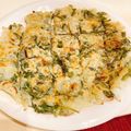 ななぞぅ's cooksnap of when they made もっちり美味しい♪玉ねぎと春菊のチヂミ.