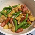 セッキー1015's cooksnap of when they made 新じゃがとスナップえんどうのコンソメ炒め.
