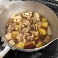 スリルチェーン初春子's cooksnap of when they made さつま芋・れんこん・豚肉の甘辛炒め煮.