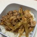 tomoともさん's cooksnap of when they made ☆乳化甘だれ☆シャキシャキゴボウ豚バラ丼.