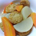 ☆くらこ☆'s cooksnap of when they made 簡単にめんつゆで大根とがんもどきの煮もの.