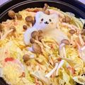 ＴＯＭＯ ＹＵ's cooksnap of when they made 取材受けました☆大根おろしアート白クマ鍋.