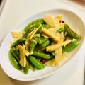 scanty's cooksnap of when they made 筍とスナップエンドウのアーリオ・オーリオ.