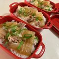 papikun's cooksnap of when they made すき焼き丼.
