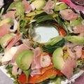 わかさわ家's cooksnap of when they made カラフルマヨＤＥクリスマスリースサラダ.