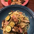 こつゆ514's cooksnap of when they made ズッキーニとベーコンのペペロンチーノ.