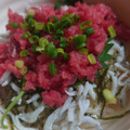三七子's cooksnap of when they made ファミレス風まぐろのたたき丼.
