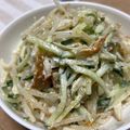 Nya6nya6's cooksnap of when they made もやしきゅうりちくわのおかかマヨ.