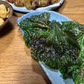 とんがりくん。's cooksnap of when they made オカノリの韓国海苔風焼き.