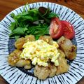YCHキッチン's cooksnap of when they made ぷりぷり鶏もも肉の照り焼き～マヨ卵のせ～.