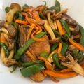 miumini's cooksnap of when they made ブリとエリンギの甘辛オイスター炒め.