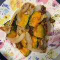 とらこ's cooksnap of when they made かぼちゃと豚バラと玉ねぎの甘辛炒め.