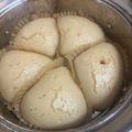 うちゃまる's cooksnap of when they made 卵、乳なし！米粉100でマーラーカオ.