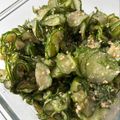 minaqoop's cooksnap of when they made 大量消費！きゅうりと大葉の胡麻和え.