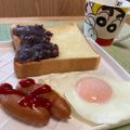 ビートルズ食堂's cooksnap of when they made 小倉あんトースト♪.