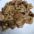 なっちゃん３１１'s cooksnap of when they made 旨シャキ♪豚コマ肉とレンコンの甘辛炒め.