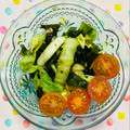チェックのミニくま's cooksnap of when they made 簡単☆白菜・わかめとトマトの和風サラダ♪.