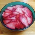 た～ちん＊'s cooksnap of when they made 赤い大根で簡単漬物.