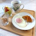 かっちゃん杉's cooksnap of when they made 黄身が少し固まってトロントロンの目玉焼き.
