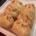 ぱっぺんぽん's cooksnap of when they made 油揚げの肉詰め巾着＊.
