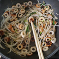 恭子's cooksnap of when they made 豆苗ともやしとちくわの炒め.