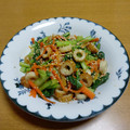 55才のおじさん's cooksnap of when they made レンジでも！小松菜人参ちくわのごま和え♡.