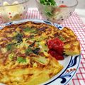 在宅勤務のおじさん's cooksnap of when they made 卵２個でふわふわスペイン風オムレツ.
