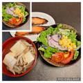 ほか弁ママ's cooksnap of when they made 私のこだわり♪　レタスの上に信号サラダ.