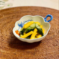 コムギ大好き's cooksnap of when they made 柿ときゅうりのマイルド☆酢の物.